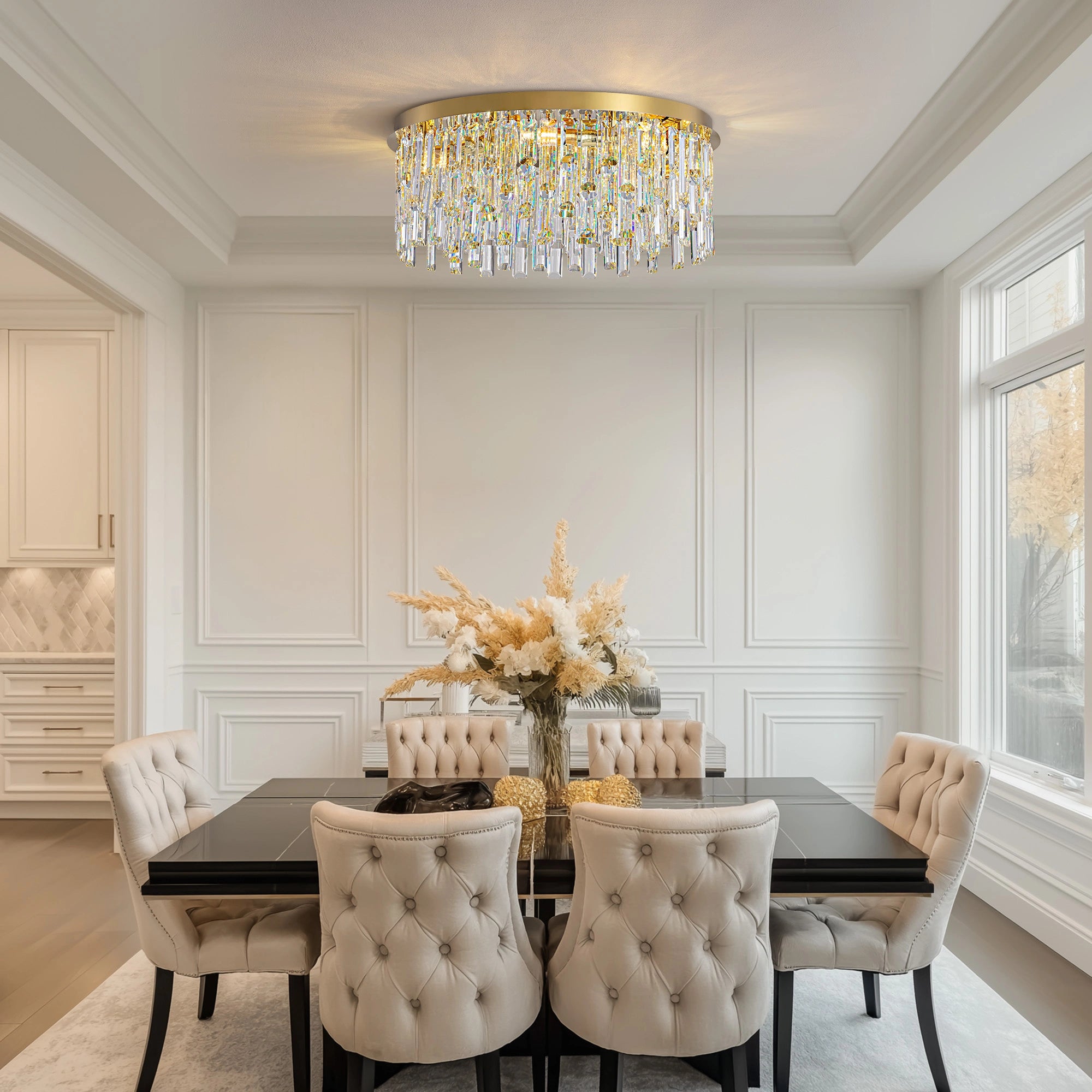 luxury-gold-crystal-flush-mount-chandelier-in-dining-room-ch472-sofary-lighting
