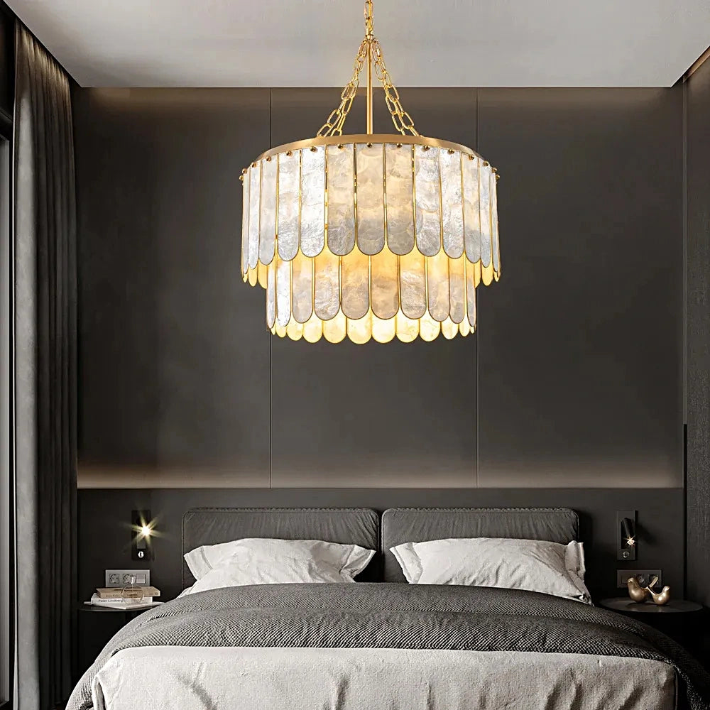 madelyn-modern-round-faceted-capiz-chandelier-installed-in-a-living-room-ch447-20250801-sofary-lighting