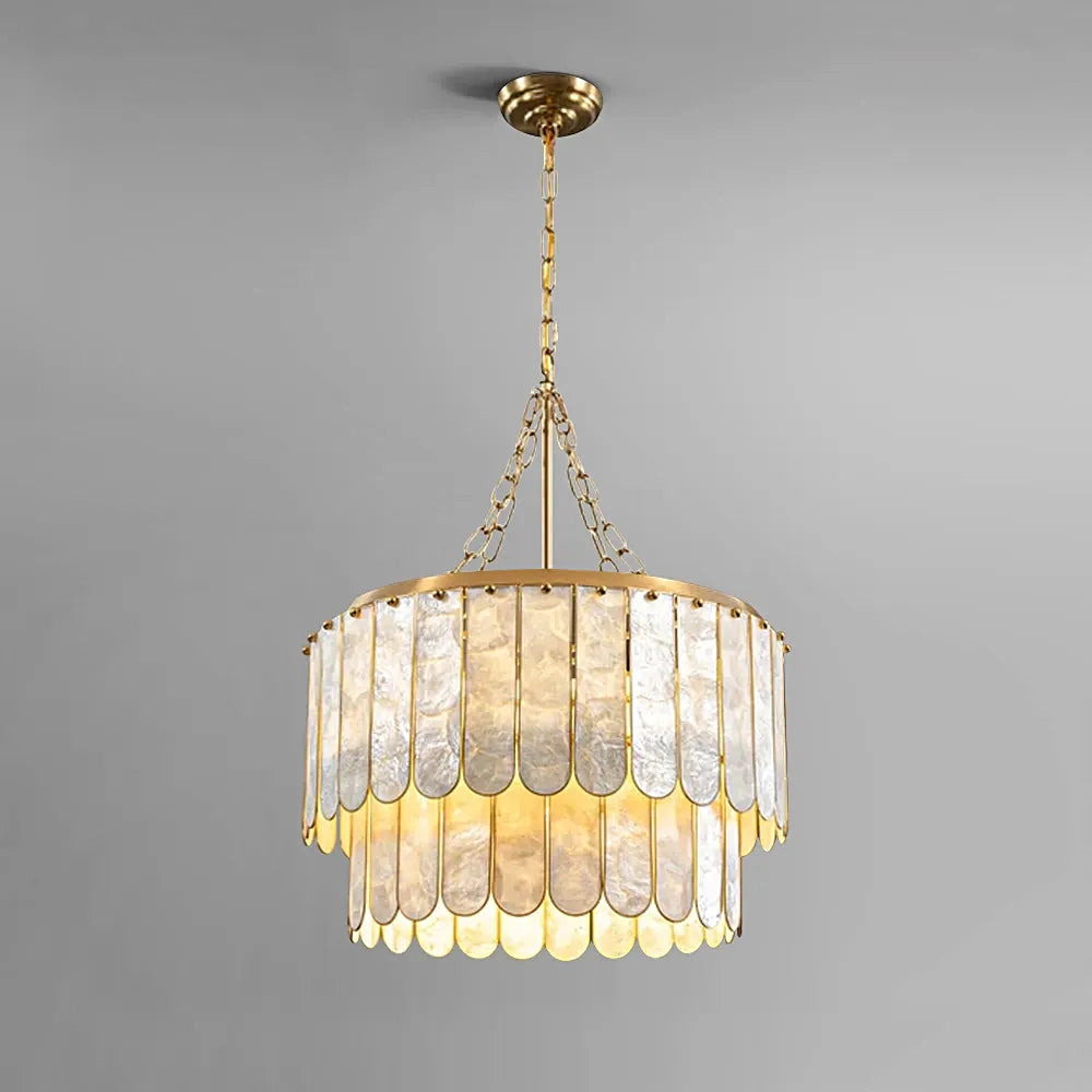 madelyn-modern-round-faceted-capiz-chandelier-light-on-ch447-20250801-sofary-lighting