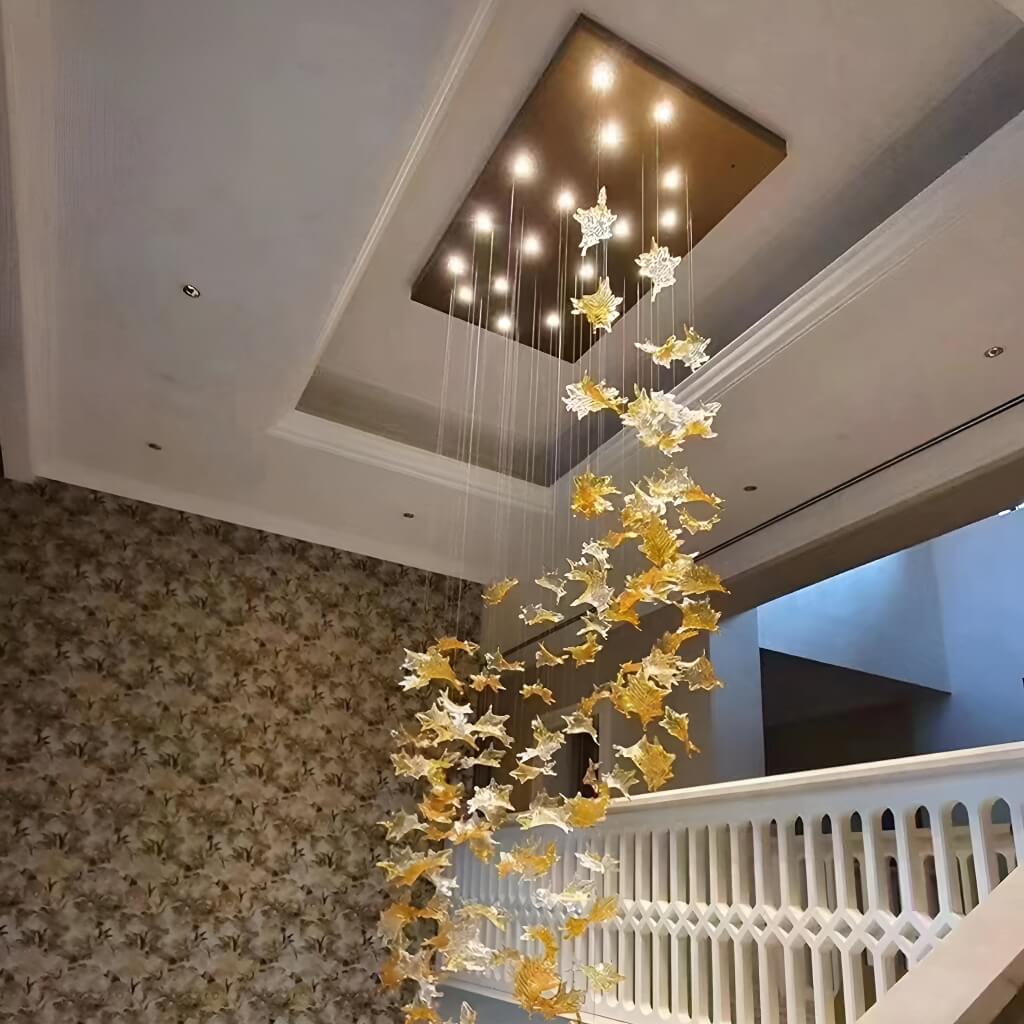 Maple Leaf shaped Ceiling Lamp Foyer Chandelier  foyer-3 | Sofary Lighting