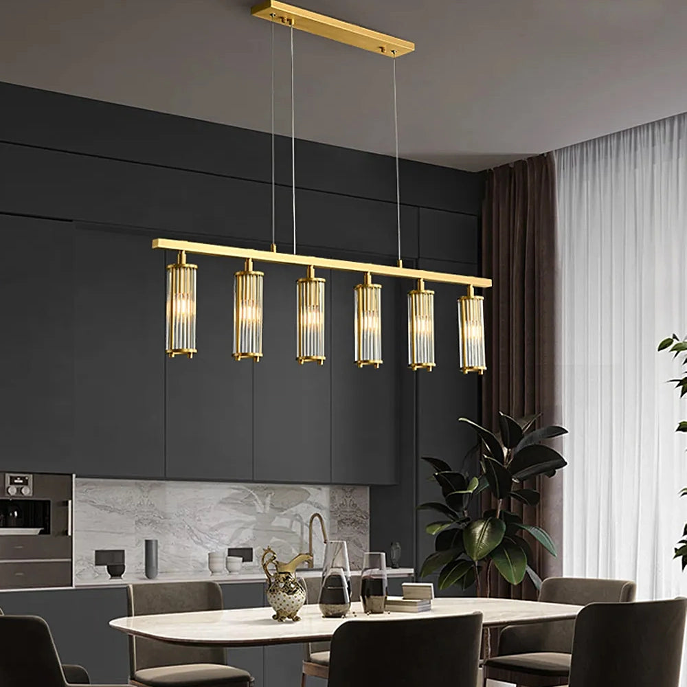 marley-aged-brass-linear-chandelier-installed-in-a-dining-room-ch444-20250731-sofary-lighting