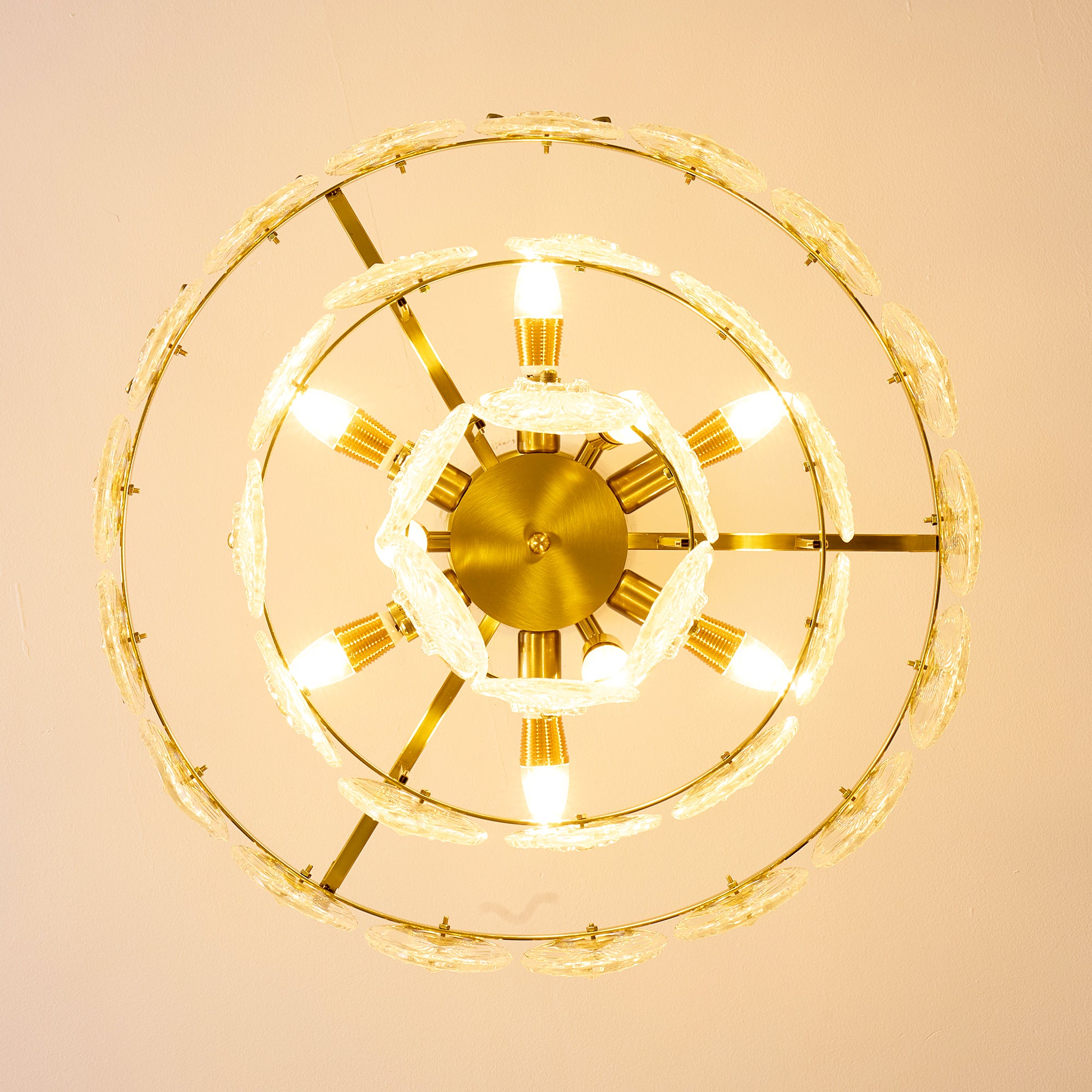 meliora-modern-luxury-gold-glass-leaf-chandelier-look-from-below