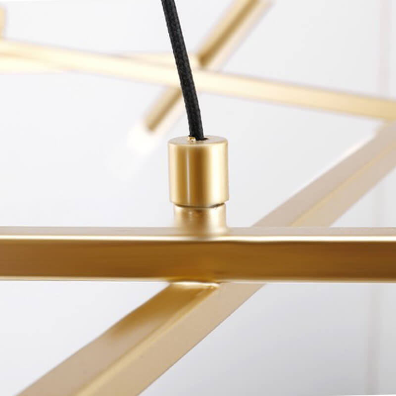 Mid Century Modern Polygonal Chandelier Living Room-detail | Sofary Lighting