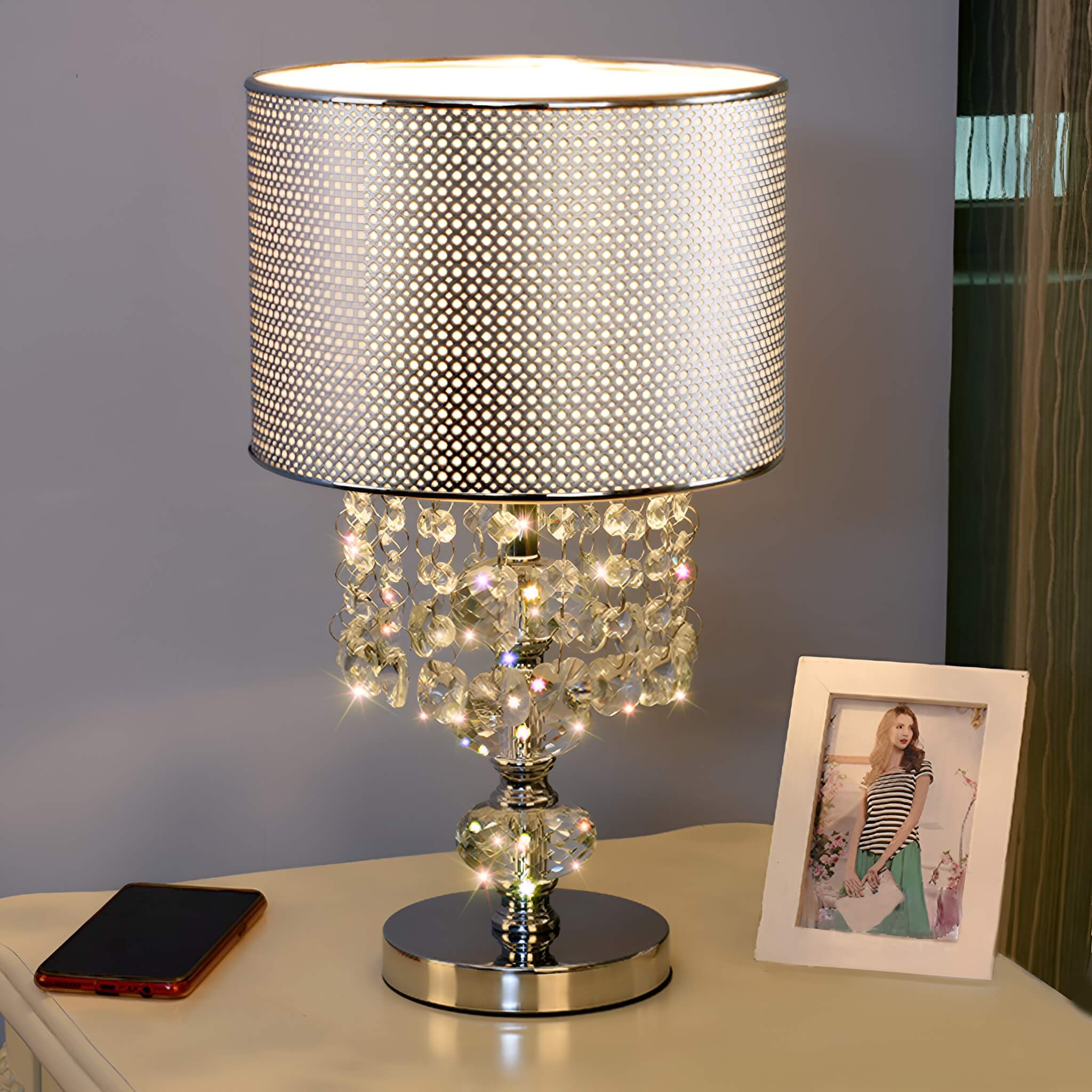 Minimalist Crystal Table Lamp -bedroom|Sofary
