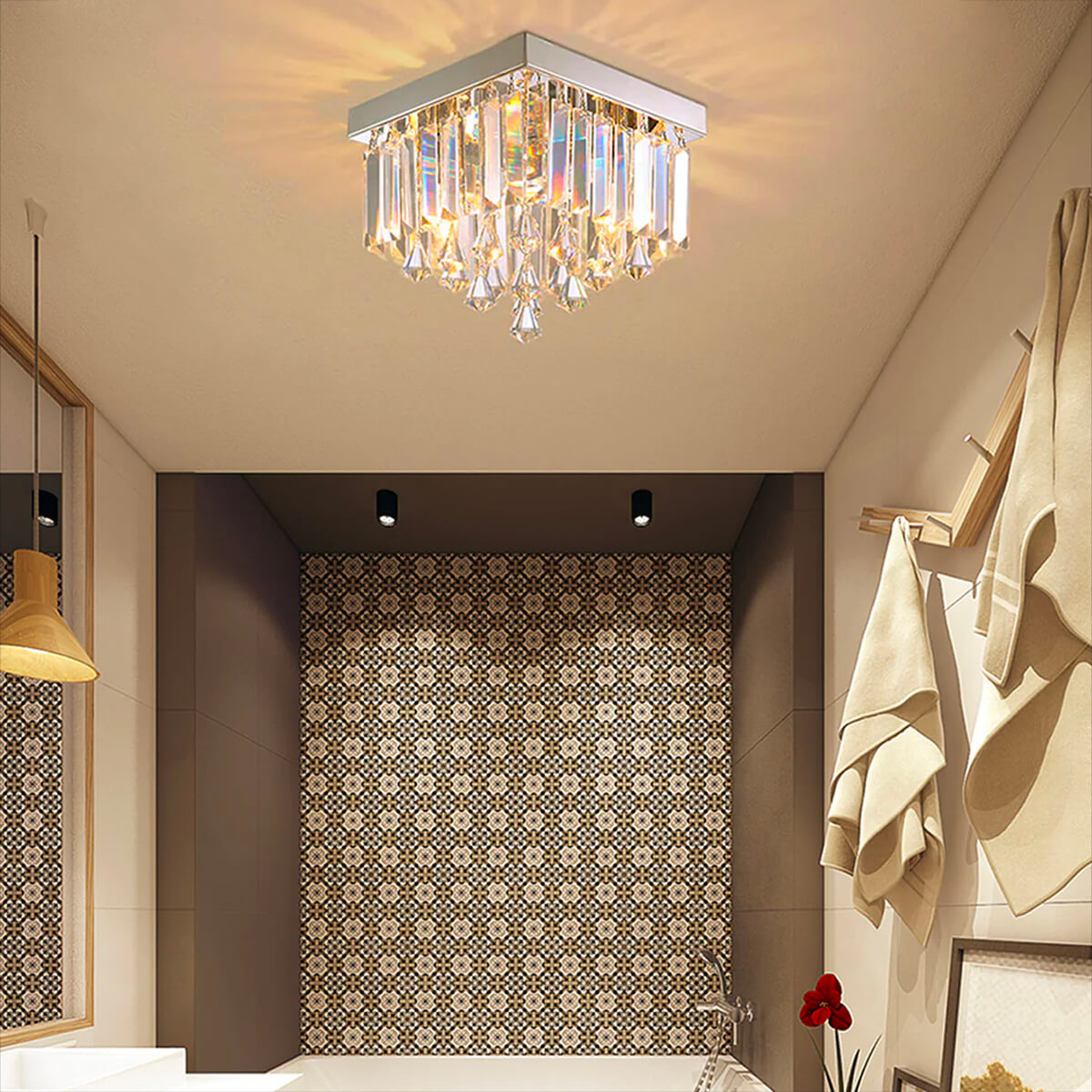 Modern Design Crystal  Chandelier Ceiling Light
