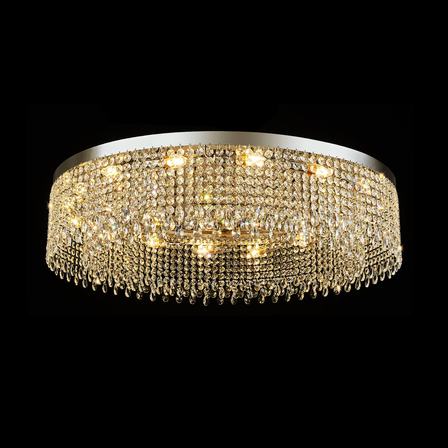 【Open Box - Save Big】Modern Crystal Flush Mount Ceiling Light -Only 1 left