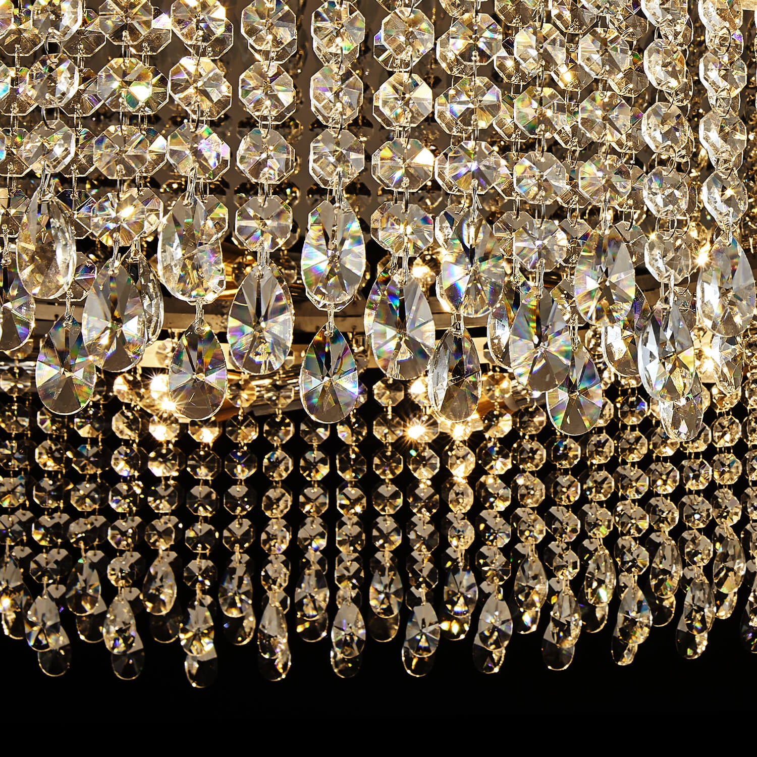 【Open Box - Save Big】Modern Crystal Flush Mount Ceiling Light -Only 1 left