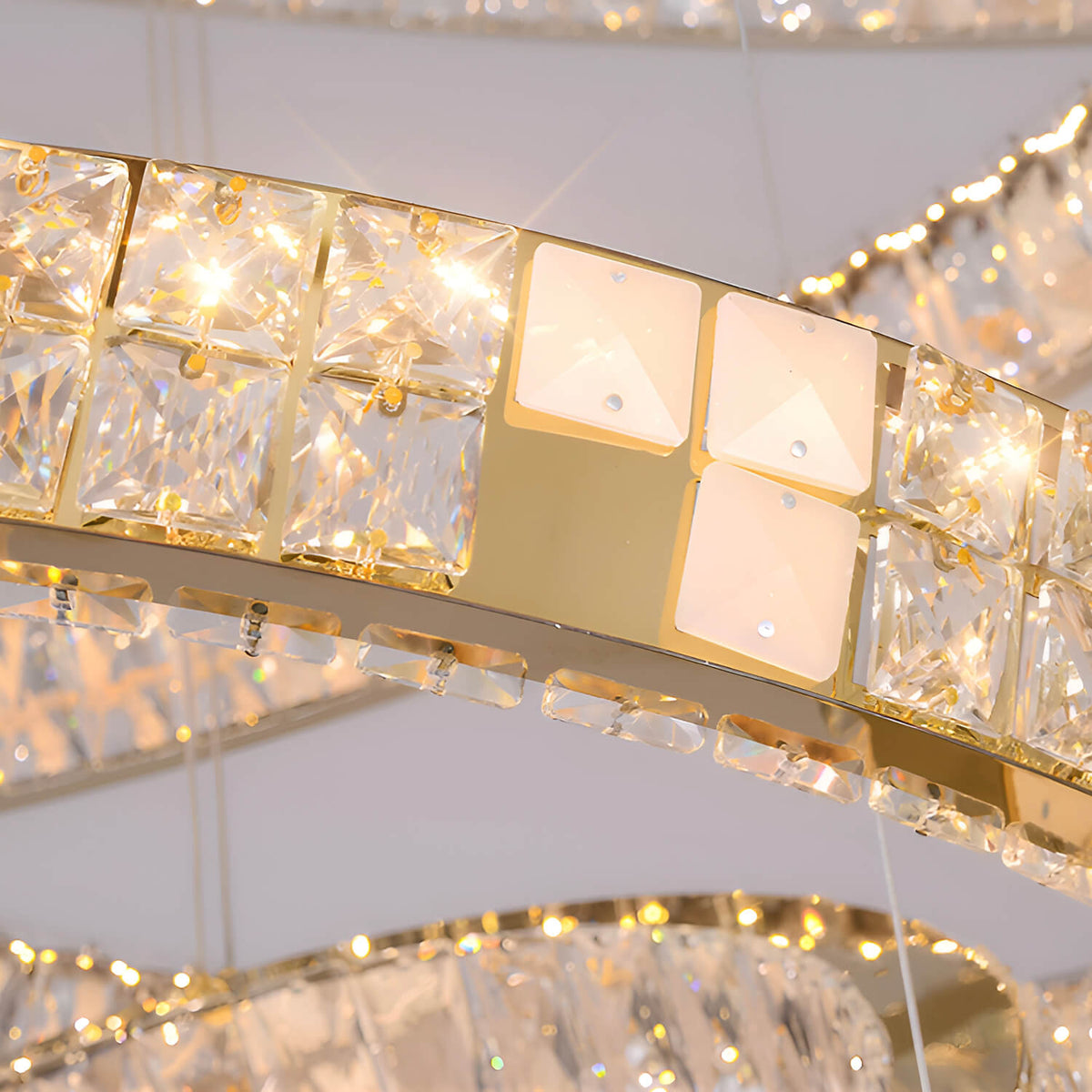 Modern Luxury Crystal and Marble Chandelier details| Sofary