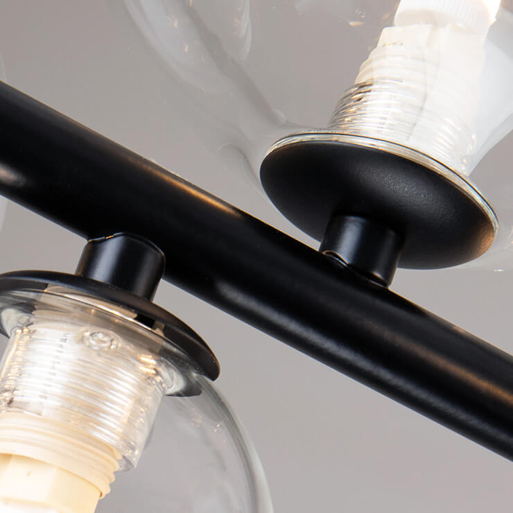 Modern Nordic Restaurant Chandelier: Trendy Glass Bubble Lighting-details-3 | Sofary