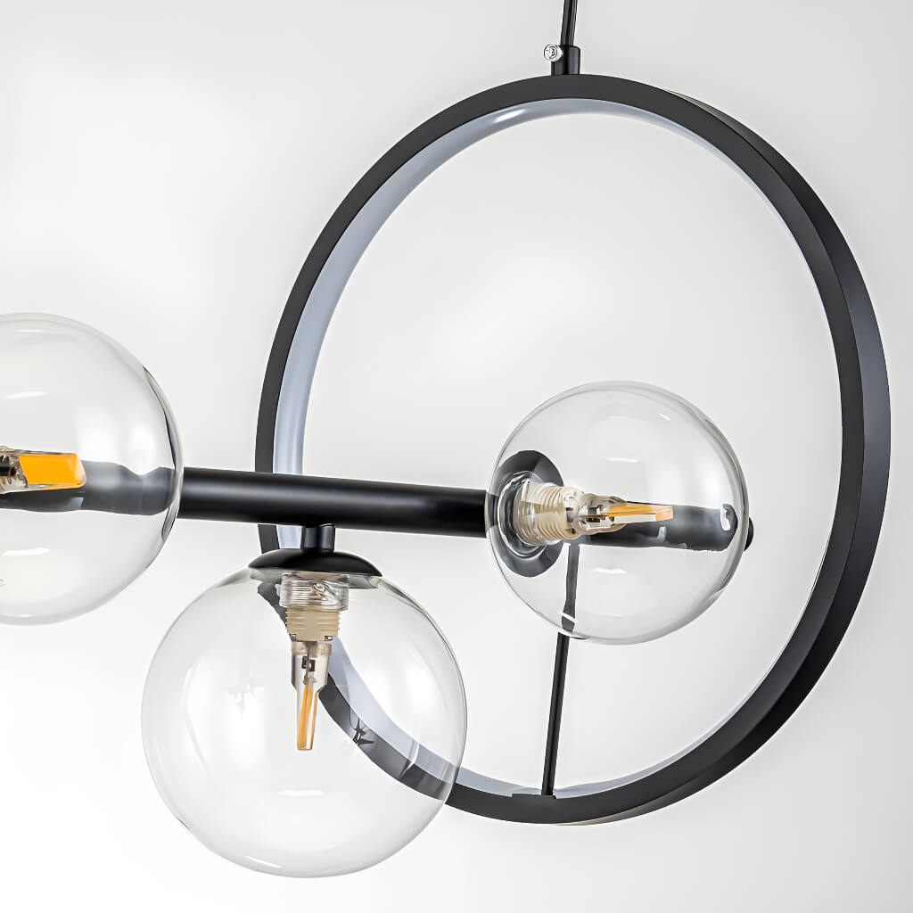 Modern Nordic Restaurant Chandelier: Trendy Glass Bubble Lighting-details-4 | Sofary