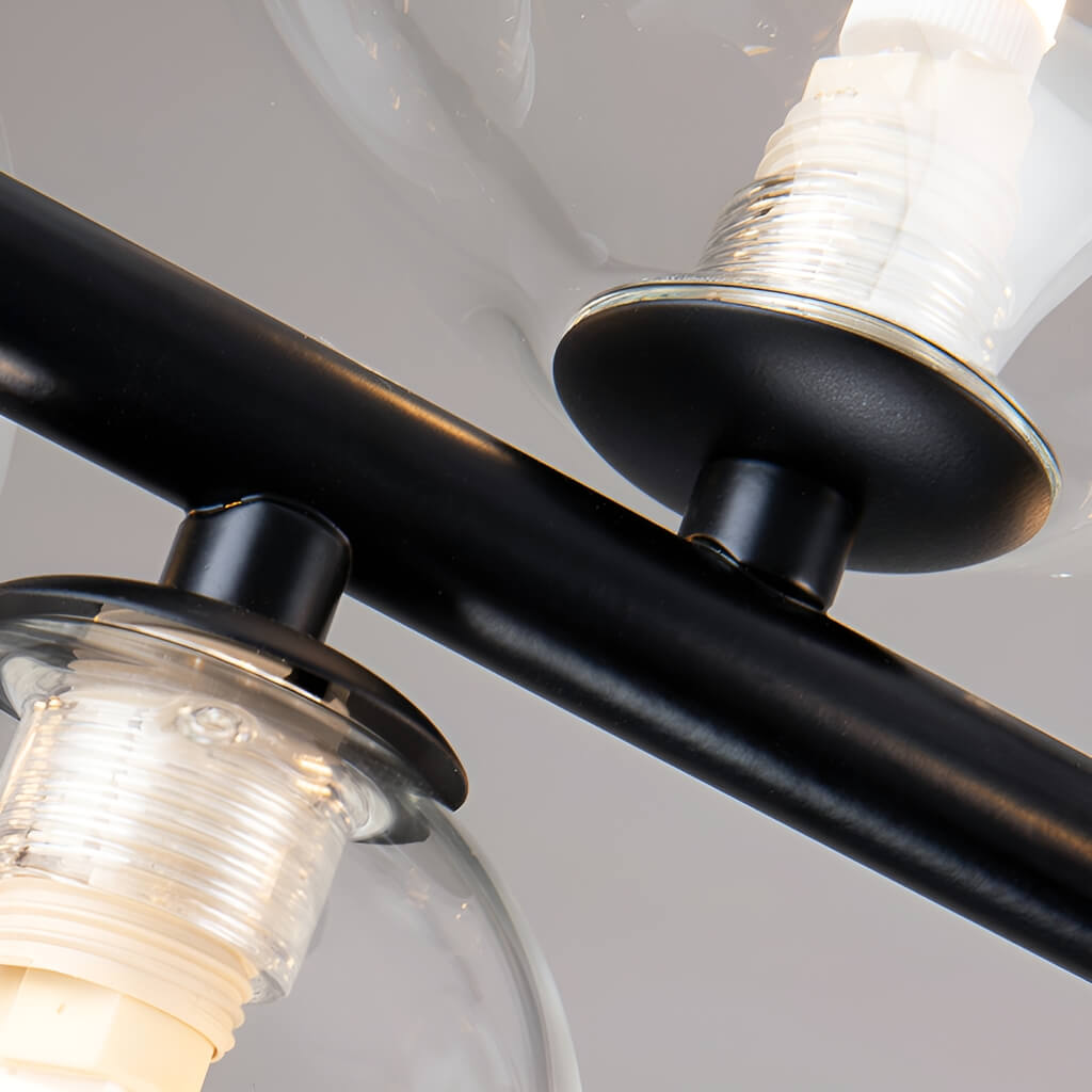 Modern Nordic Restaurant Chandelier: Trendy Glass Bubble Lighting-details-5 | Sofary