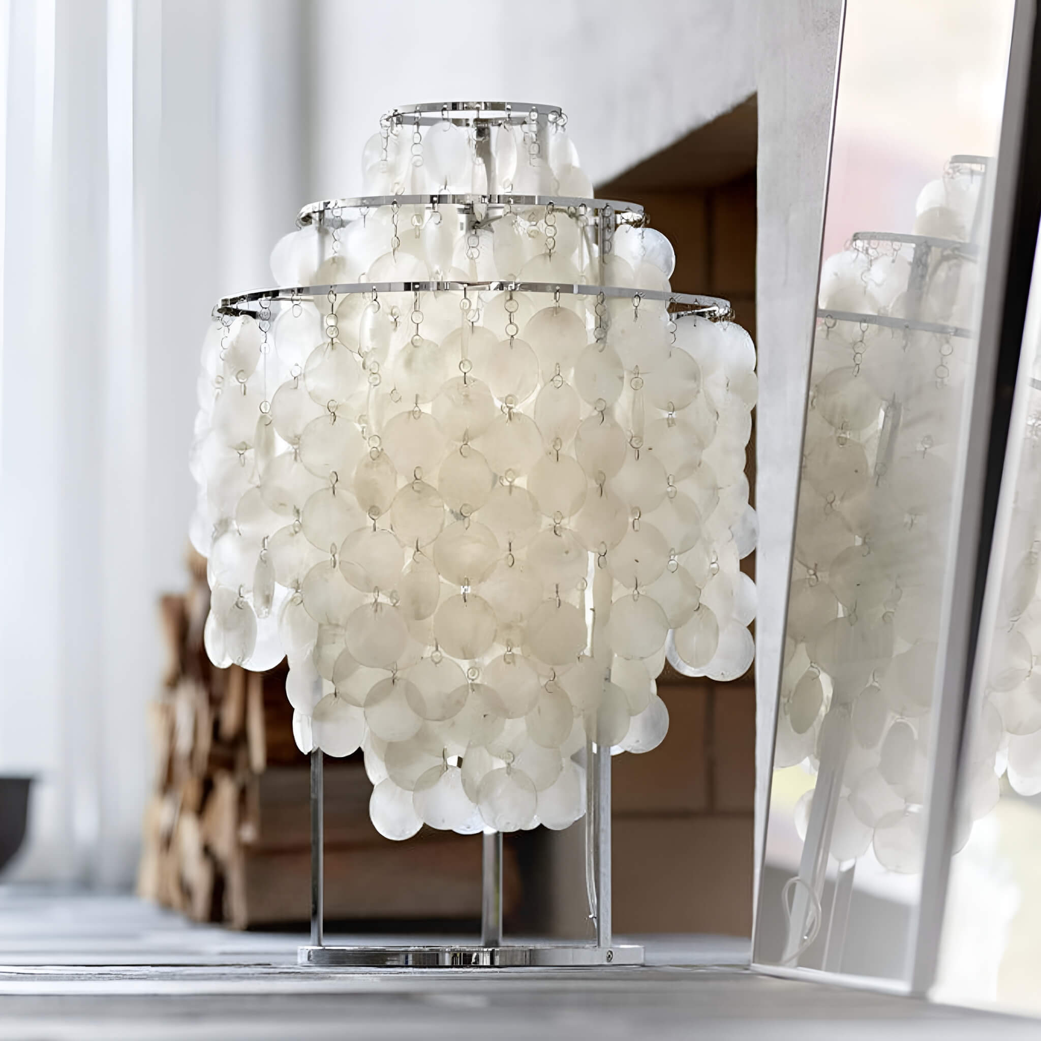 Modern Nordic Seashell Table Lamp -front-view |Sofary