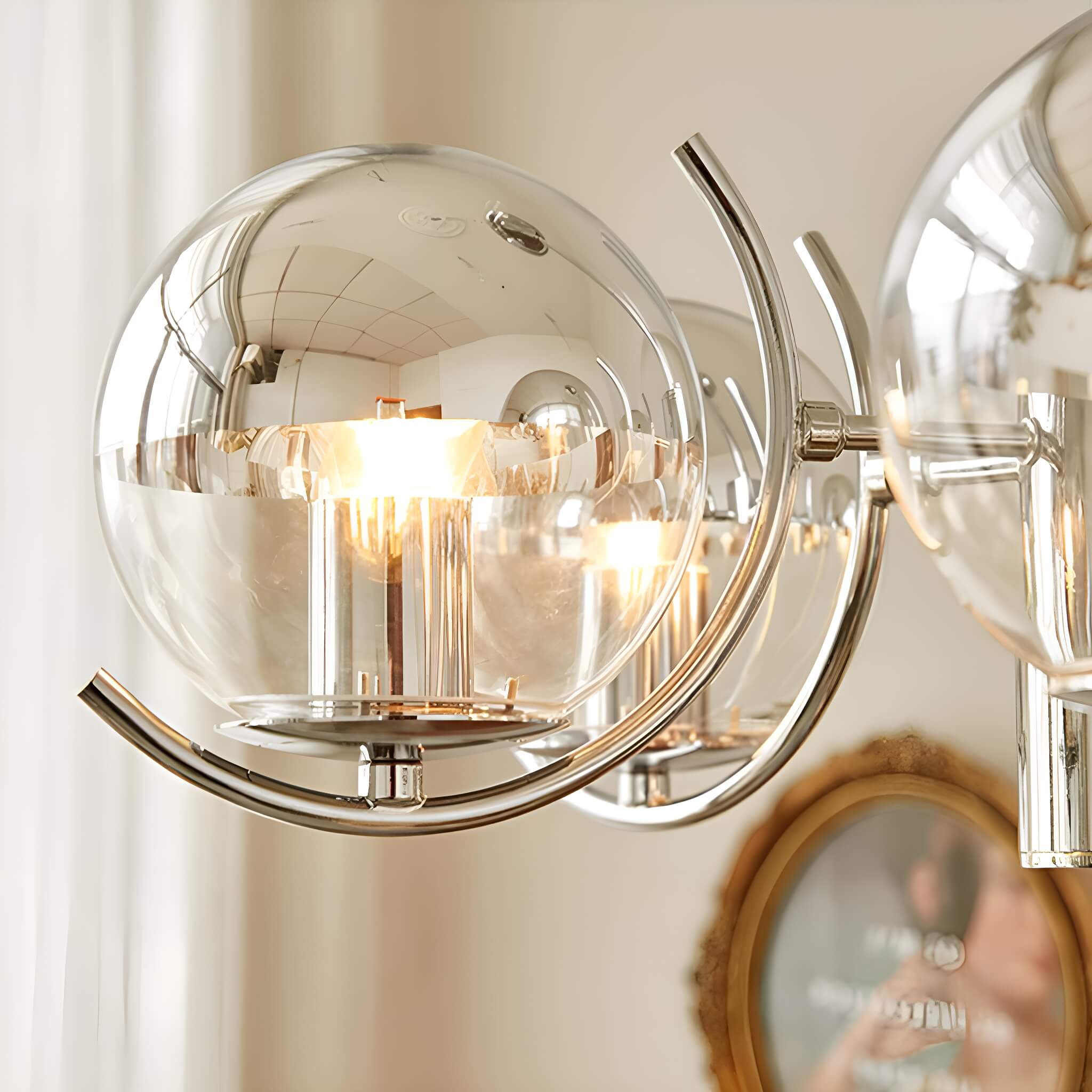 Modern Light 5 Light Lighting with Globe Glass-detail-3 | Sofary Lighting