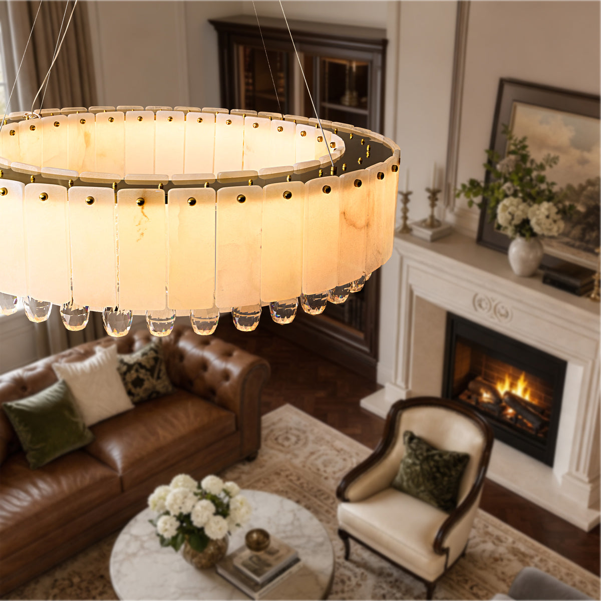 odelia-modern-luxury-alabaster-crystal-round-chandelier-look-from-above-sofary-lighting