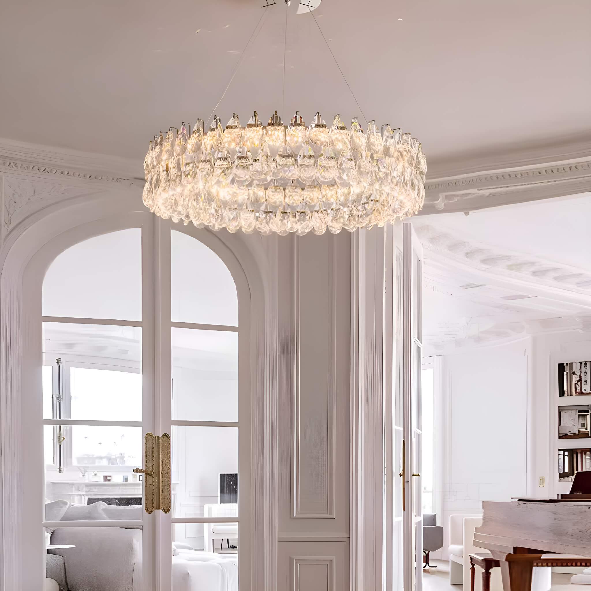 One Ring Crystal Pendant Light Living Room-2 | Sofary Lighting
