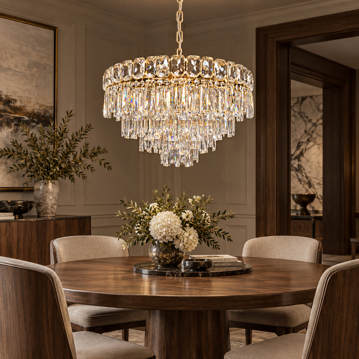 ravelle-modern-luxury-gold-crystal-tiered-drum-chandelier-dining-room-sofary-lighting