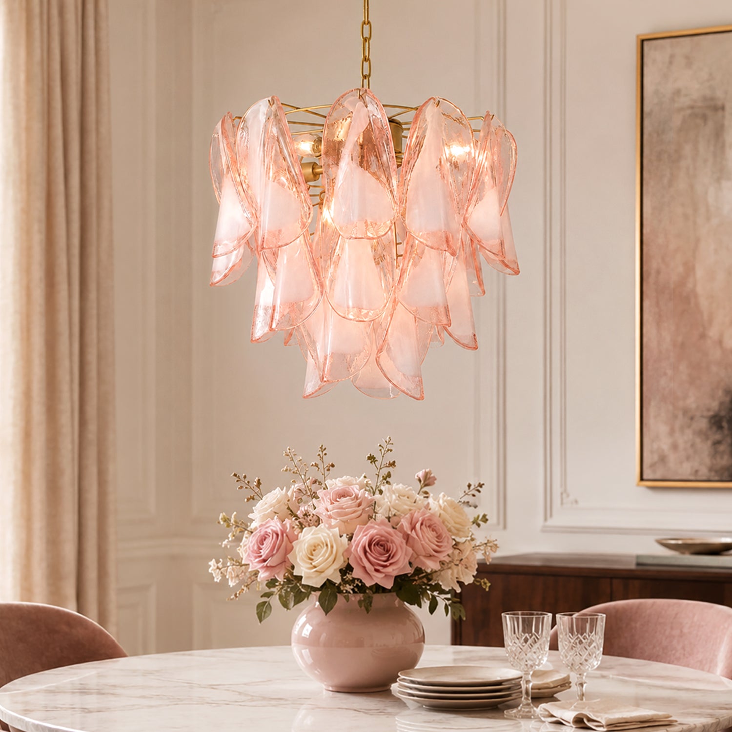 rosavelle-modern-romantic-pink-glass-petal-chandelier-sofary-lighting