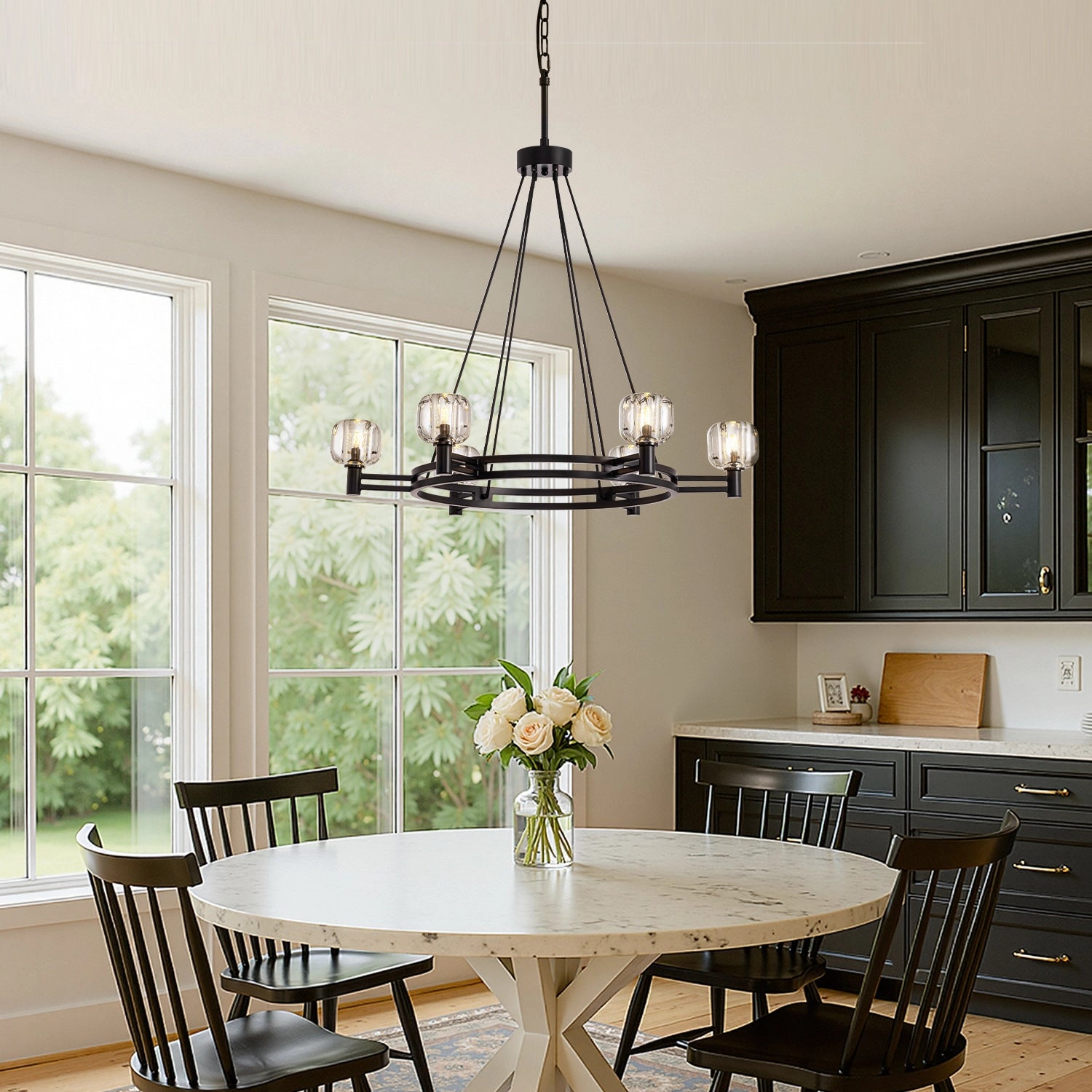 rustic-round-chandelier-with-glass-shades-installed-in-the-dining-room-ch460-20250903-sofary-lighting