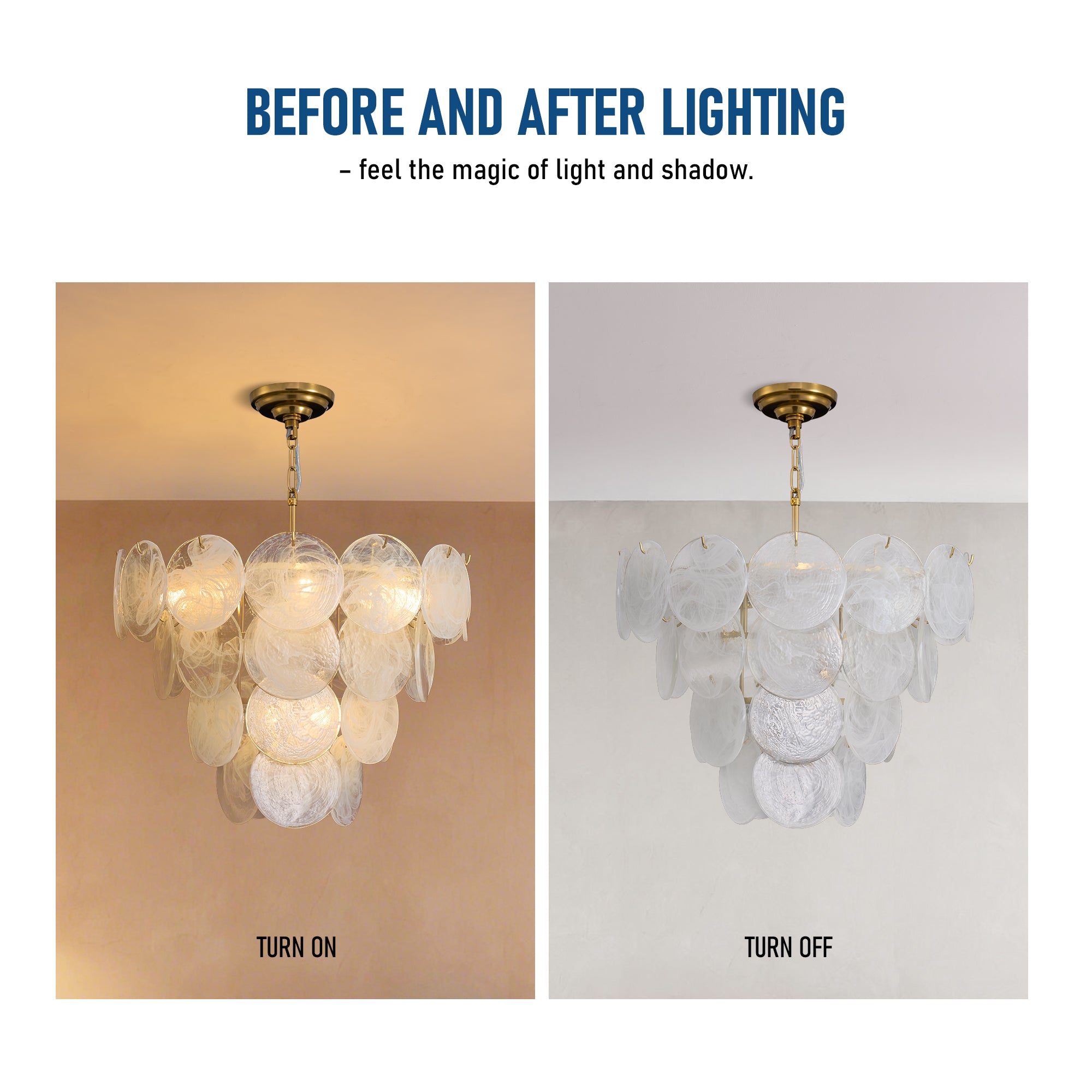 serenelle-modern-luxury-gold-glass-layered-disc-chandelier-turn-on-and-off