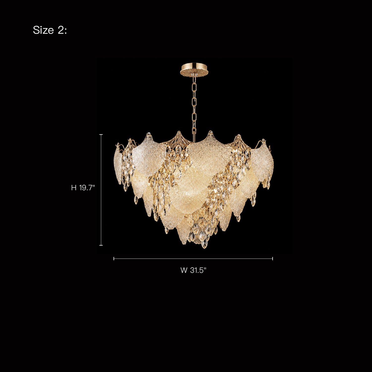 size-two-elowenne-luxury-gold-glass-leaf-k9-crystal-cascade-chandelier-sofary-lighting