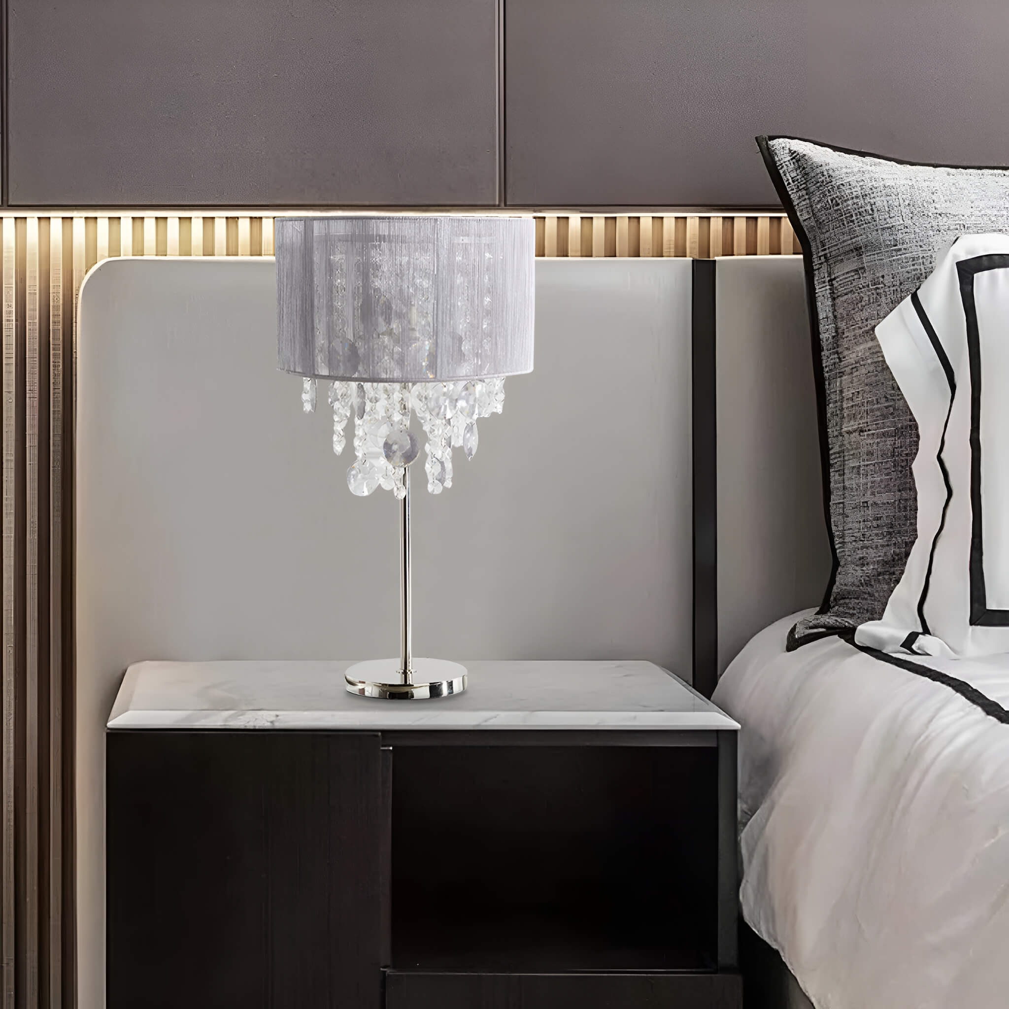 Table Lamp Crystal Light Luxury Living Room -bedside | Sofary