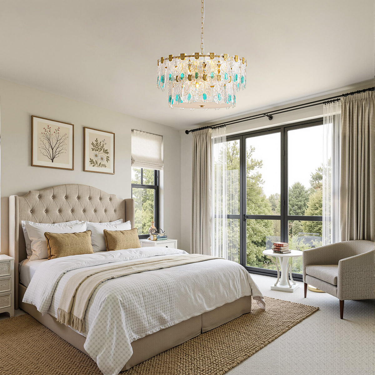 tavienne-modern-glam-glass-tiered-round-chandelier-bed-room-two-sofary-lightng