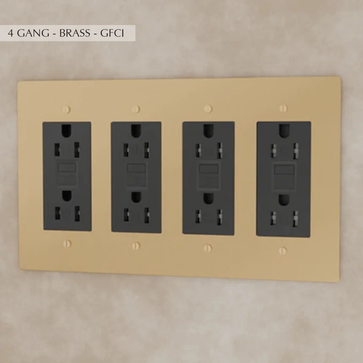 the-brass-outlet-brass-gfci-4-gang | Sofary Lighting