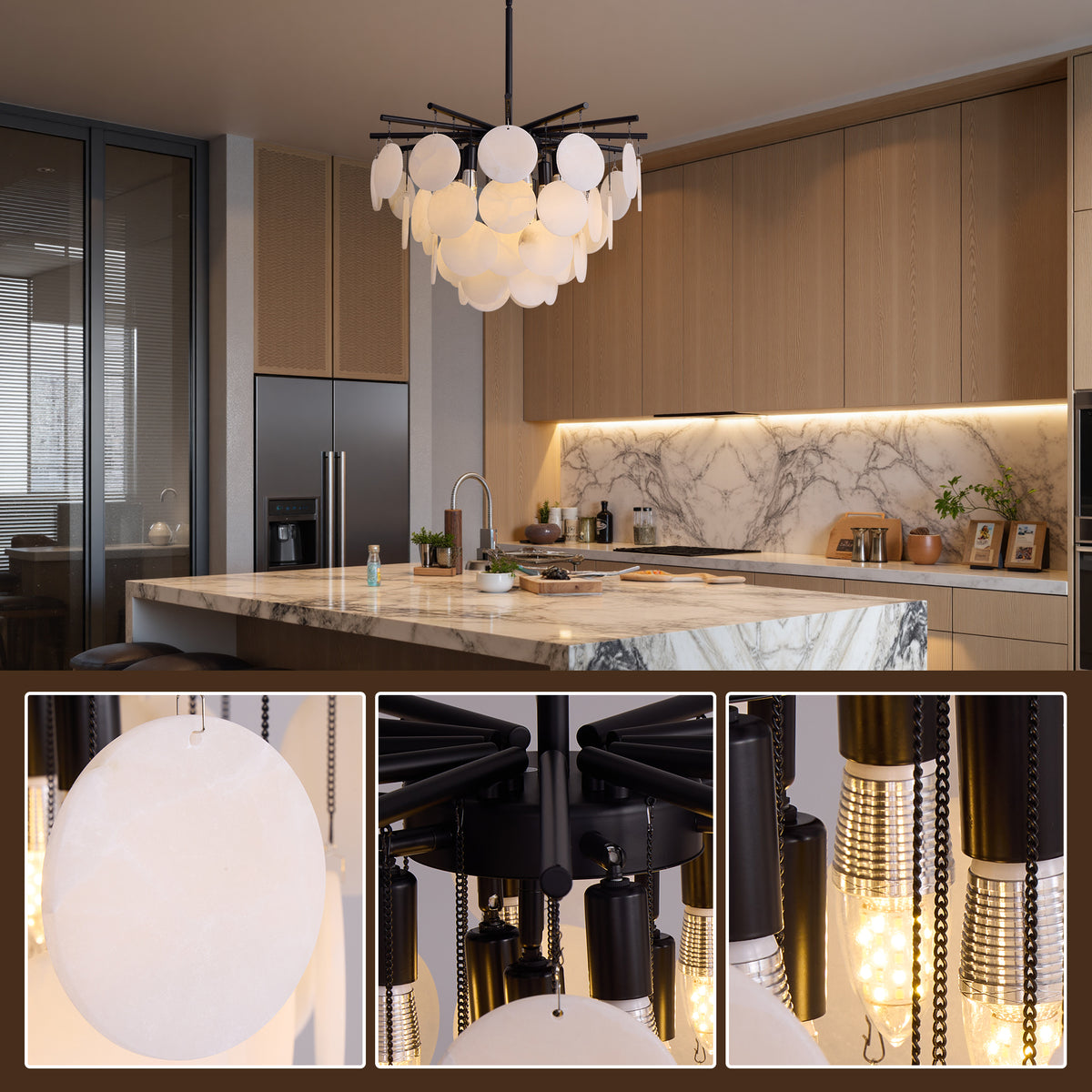 vessara-modern-organic-alabaster-disc-chandelier-kitchen-island-and-light-details-sofary-lighting