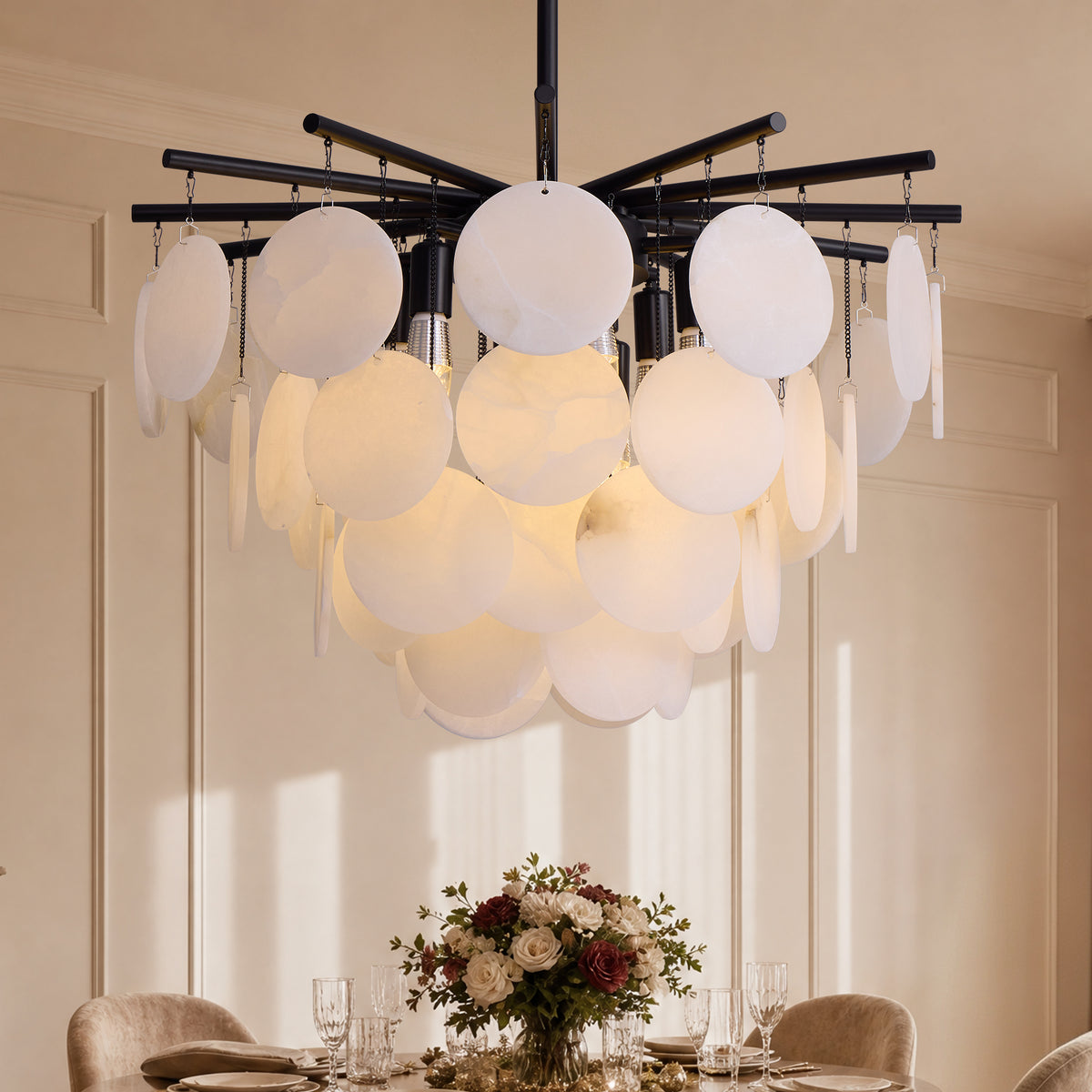 vessara-modern-organic-alabaster-disc-chandelier-main-sofary-lighting