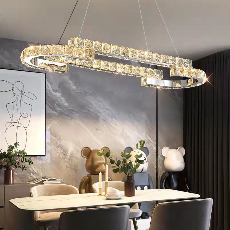 One Ring Oval Dimmable LED Chandelier - Dining Room | Sofary
