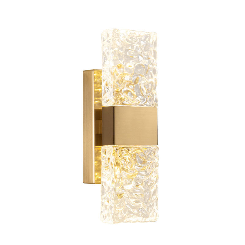 Gold Ripple Crystal Wall Sconce | Sofary