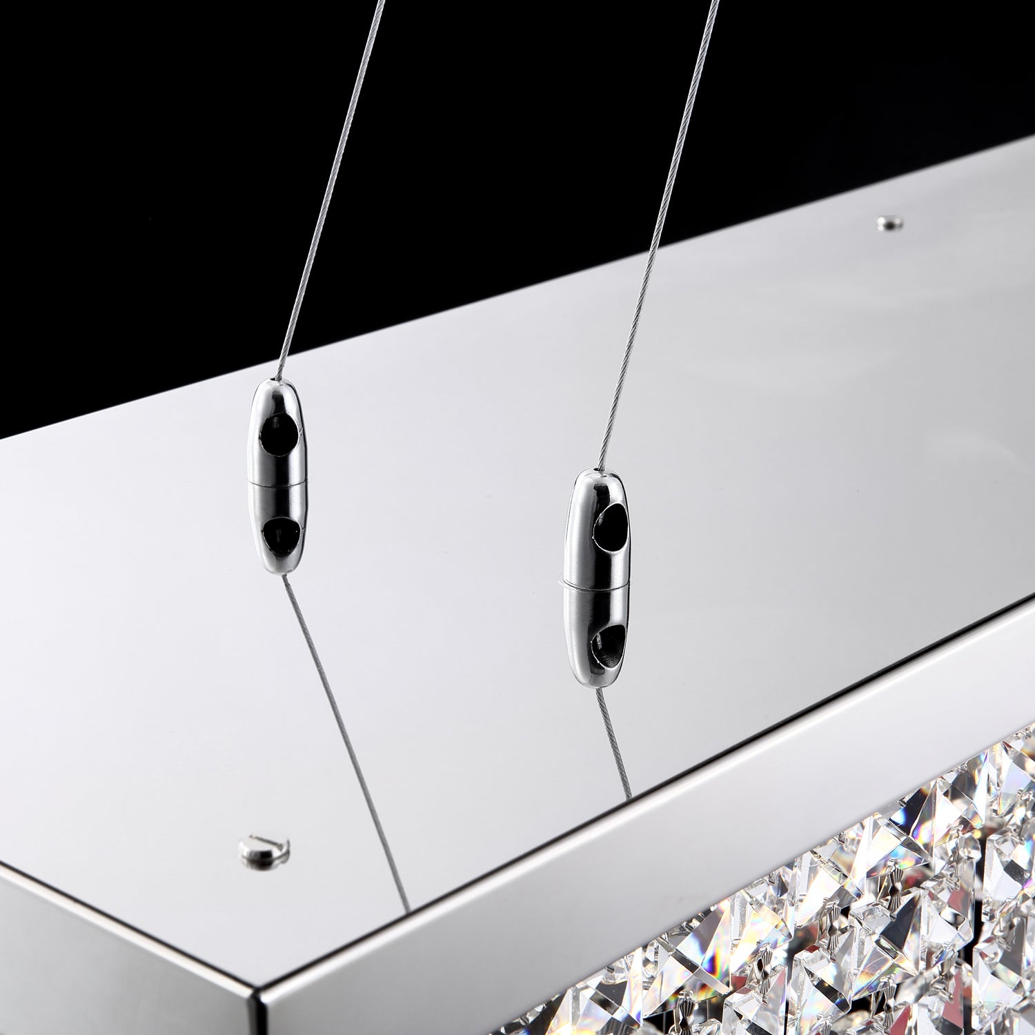 Rectangular Crystal Chandelier - Details