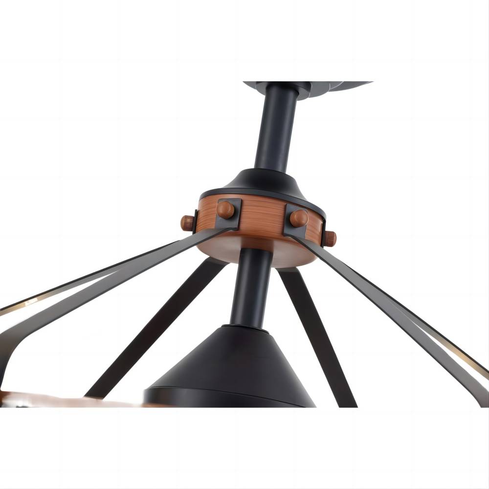 26" Caged Ceiling Fans with Lights--details