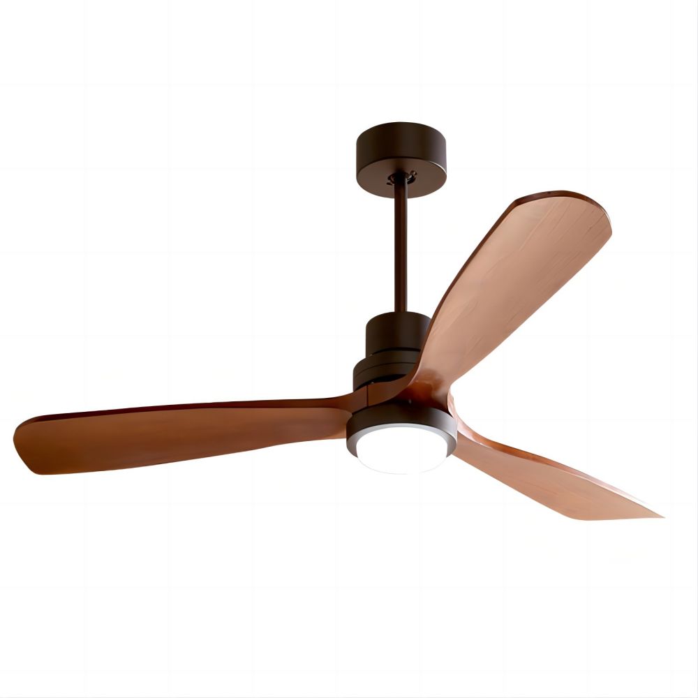 Wood Frequency Conversion Pendant Fan Light with Pure Copper Motor-living room