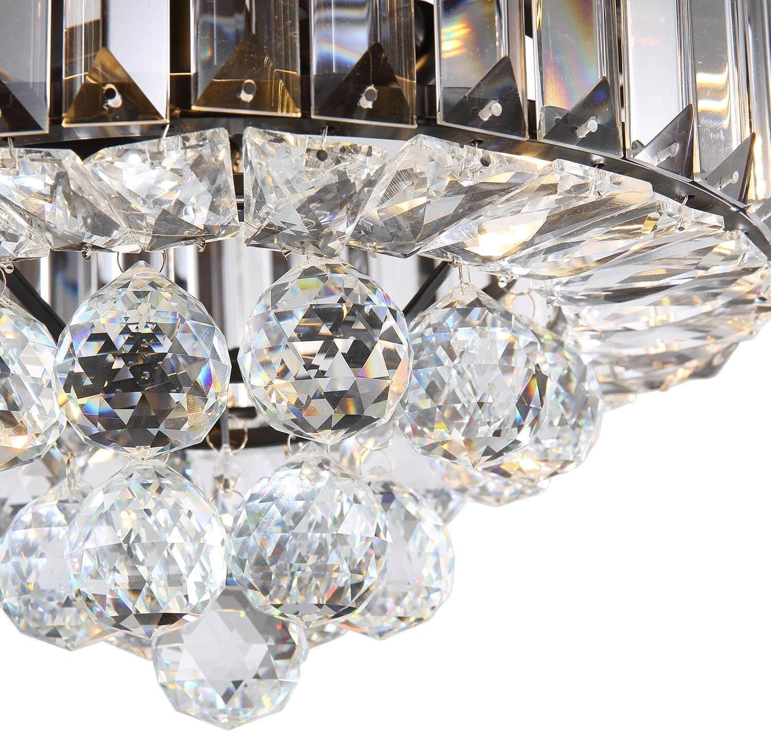 Lumi Farmhouse Crystal Ceiling Fan Light