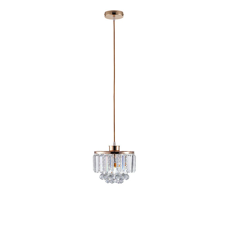 Clear Crystal Linear Pendant Light