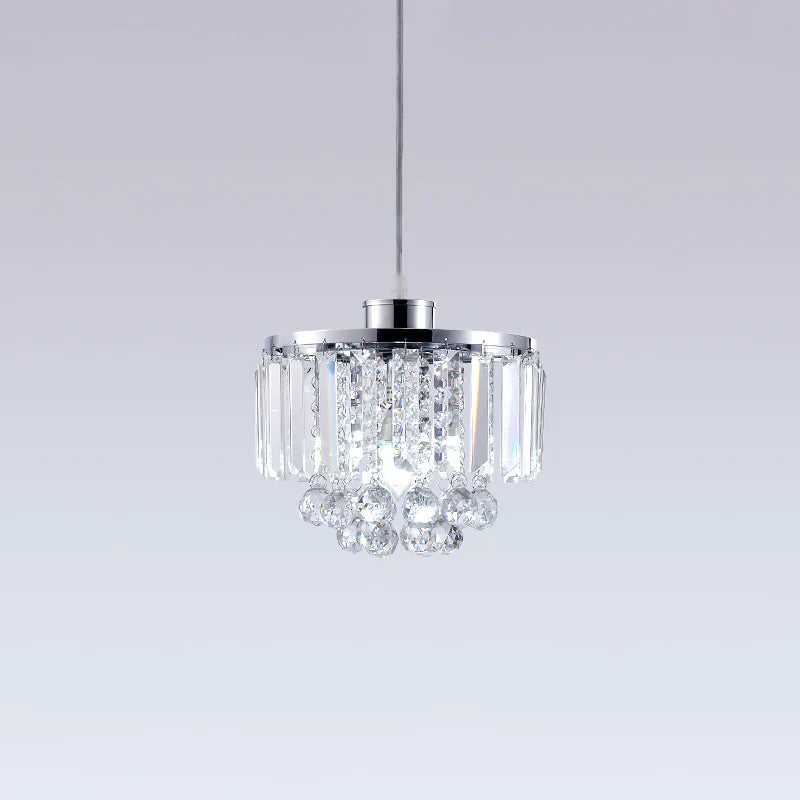 Clear Crystal Linear Pendant Light