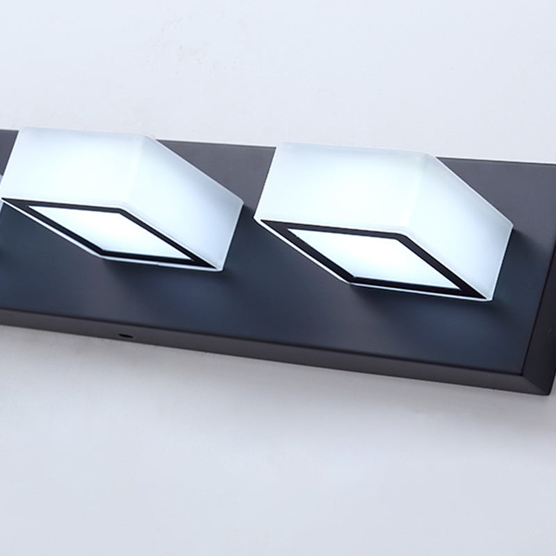 Black LED Modern Vanity Light - Detail | Sofary