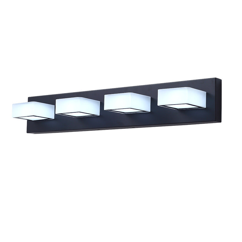 Black LED Modern Vanity Light - White Background | Sofary