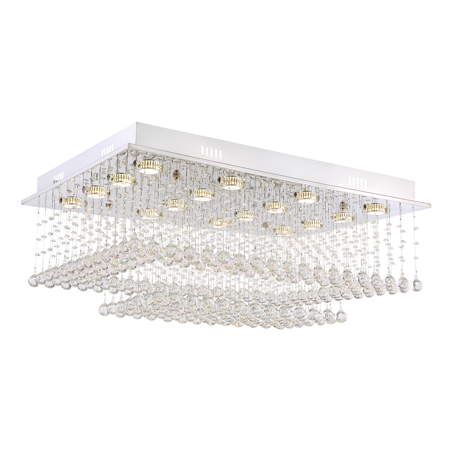 Rectangular Multi layer Cloud Design Crystal Chandelier | Sofary