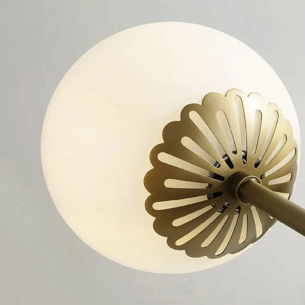 Cloud Glass 6-Light Chandelier - Modern Industrial Design - Details