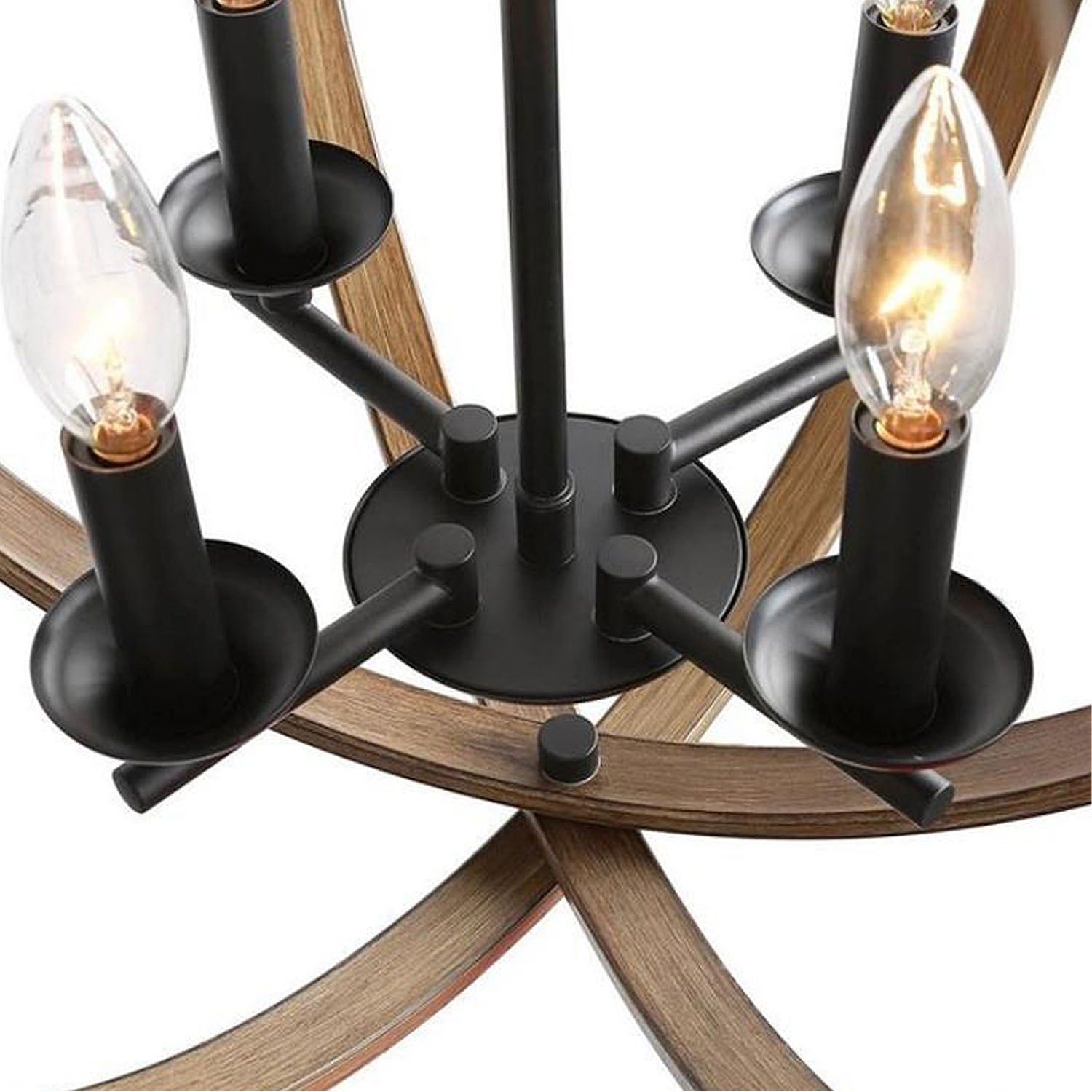 Dark Bronze Orb Chandelier - Detail - Rustic Design | Sofary