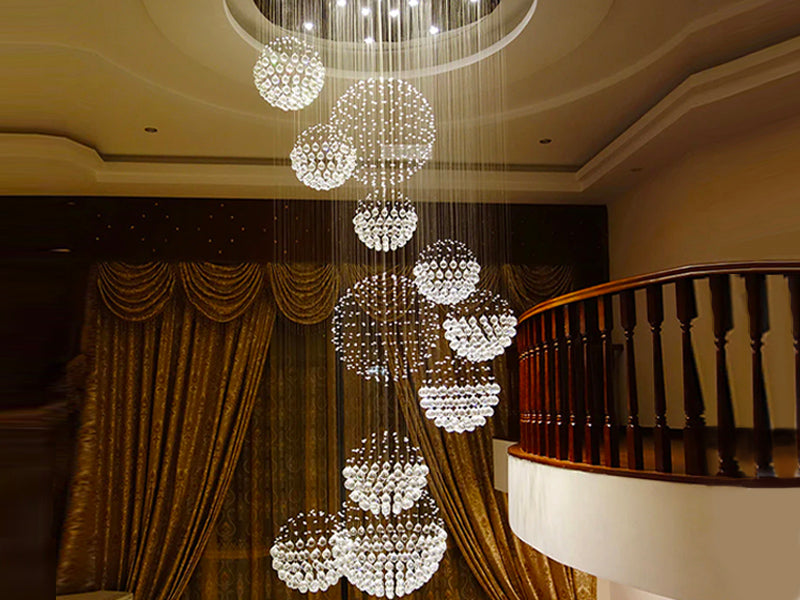 Luxury Solar System Crystal Raindrop Chandelier - Sofary