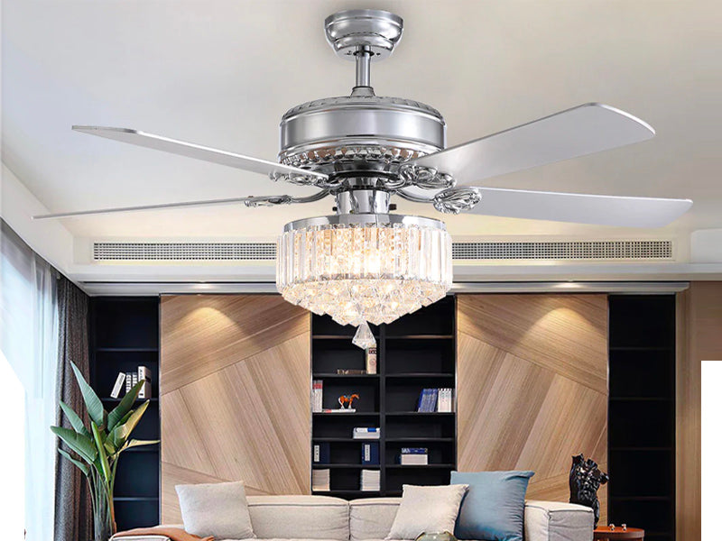 How to Pick the Perfect Chandelier Ceiling Fan for Your Living Room - Sofary Lighting 