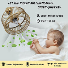 Modern Enclosed Ceiling Fan Indoor with Remote Control----functions