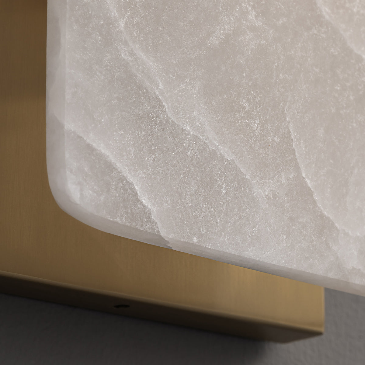 Vallene Modern Contemporary Gold Alabaster Curved Accent Wall Sconce