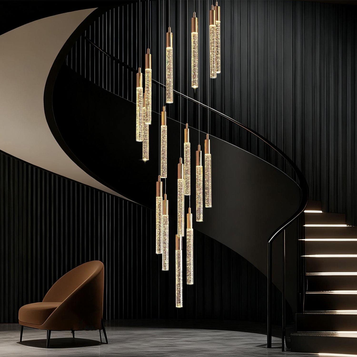 25 Lights High Ceiling Foyer Front Door Lighting