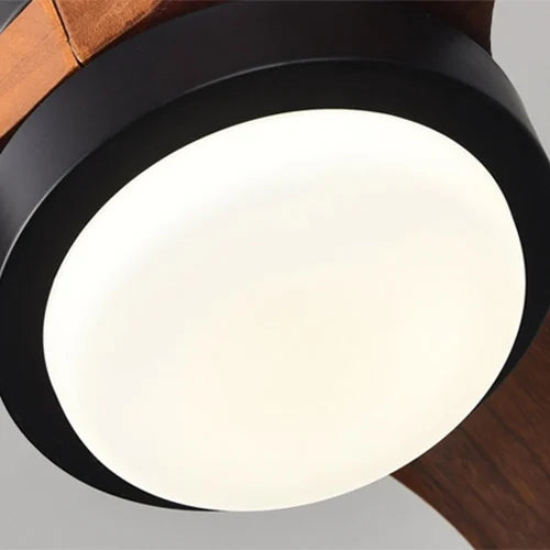 Wood Frequency Conversion Pendant Fan Light-fan light details