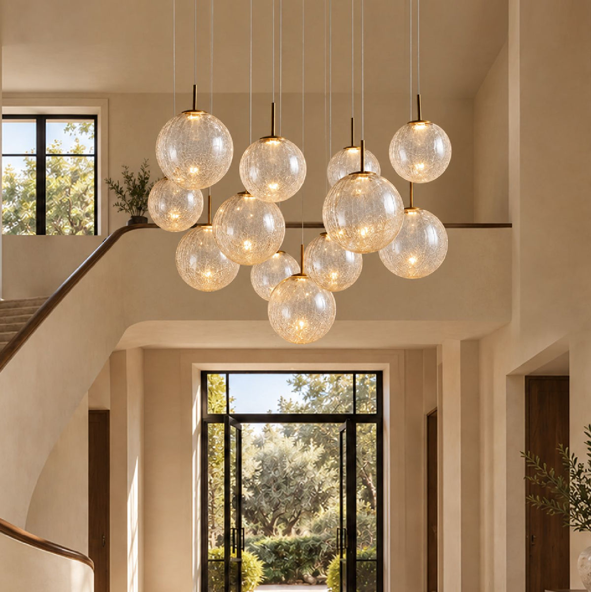 Veritas Modern Sculptural Multi-Light Chandelier
