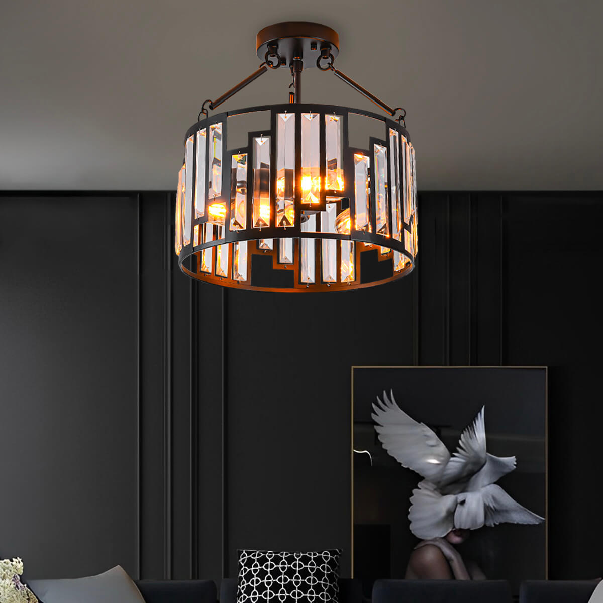 American-style-iron-pendant-lamp-Ceiling-light-living room  | Sofary